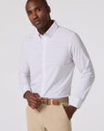 Eggplant Hatch Mark Leeward LS Dress Shirt