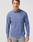 Coastal Fjord Charles Grid Leeward No Tuck LS Dress Shirt