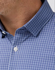 Coastal Fjord Charles Grid Leeward No Tuck LS Dress Shirt