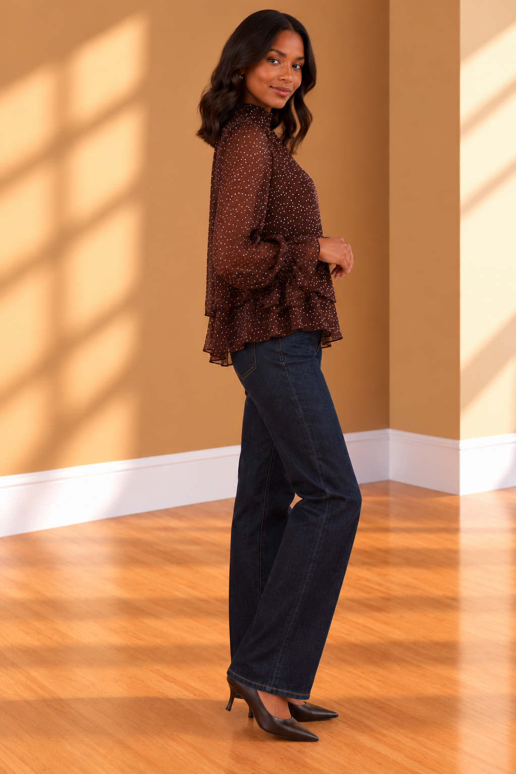トップス Apolina Bettina Blouse - Chocolate 3-5Y Chocolate Bianka Blouse – Purpose Boutique