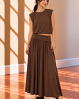 Brown Amandi Bubble Top