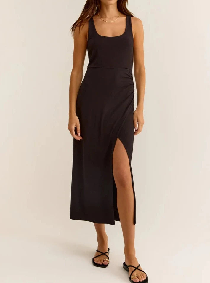 green emerald velvet dress Black Melbourne Dress