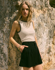 Black Dimitri Twill Short