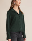 Garland Green Ana Satin Top