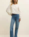 White Tatiana Poplin Top