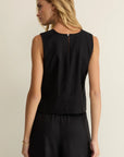 Black Sloane Linen Top