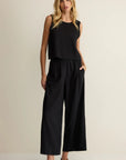 Black Sloane Linen Top