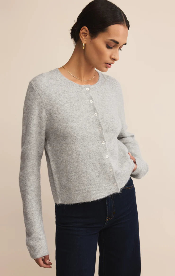 Light Heather Grey Medina Cardigan – Purpose Boutique