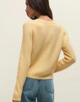 Custard Medina Rib Cardigan