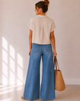 Right On Far Out W/ Contrast Wide Leg