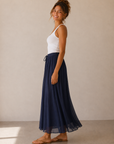Deep Navy Waiverly Skirt