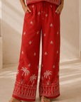 Coral Willa Wide Leg Pants