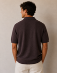 Bordeaux Donegal Cotton Hudson Polo