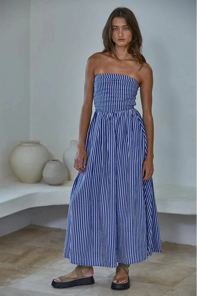 floral maxi dress summer wedding Dusty Blue Floral Maxi Dress – Wedding Guest Style