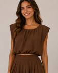 Brown Nadia Top