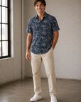 Navy Linden Short Sleeve Shirt