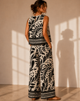 Sand & Black Donna Pants