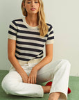 Navy Stripe Laila Top