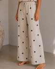 Oatmeal Dotted Pants