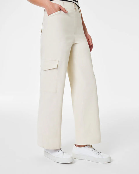 SPANX® Eggshell Stretch Twill Cropped Trouser