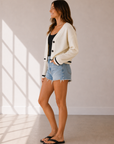 Cream Colette Knit Cardigan