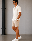 White Embroidered Resort Shirt