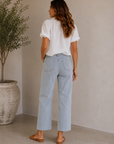 Navy & Ivory Kelsey High Rise Fab