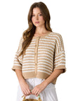 Khaki Dahlia Top