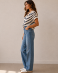 Navy Stripe Everlee Top