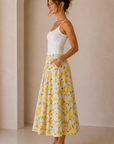 Lemon Print Myria Skirt