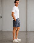 Faded Navy Saturday Corduroy Short 6"