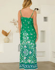 Green & Navy Kali Dress