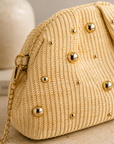 Natural & Gold Clutch