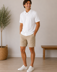 White Levine Short Sleeve Shirt