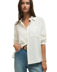 White Alfie Button Up Shirt