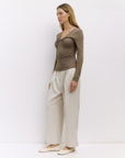 Taupe Amber Top