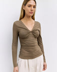 Taupe Amber Top