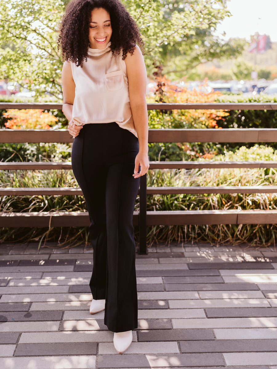 Spanx The Perfect Kick Flare Pants In Black