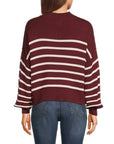Maroon Stripe Niki Sweater