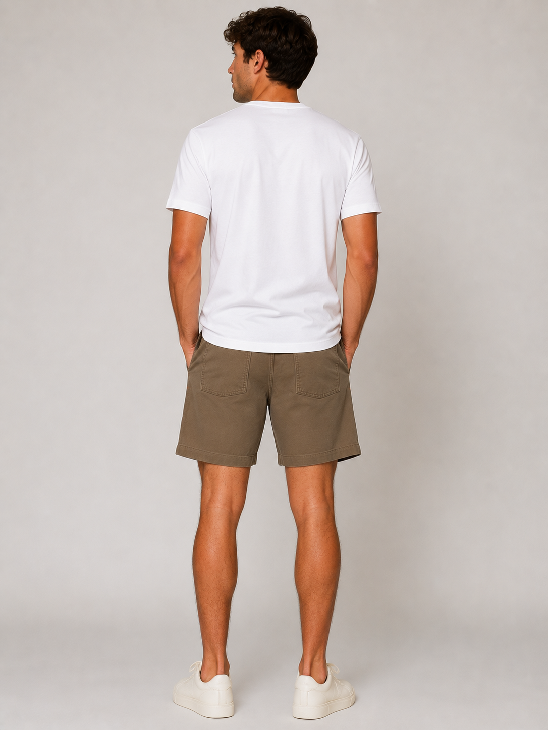 Taupe Comfort Terry Utility Short