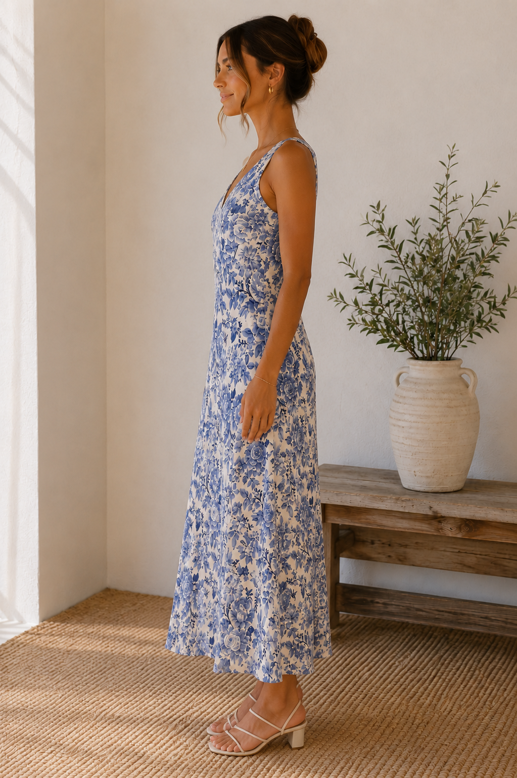 Parisian Blue Olivia Midi Dress
