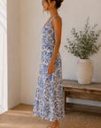 Parisian Blue Olivia Midi Dress