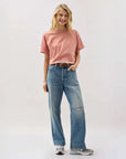 Pink Sands Relaxed Crop Tee