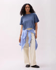 Vintage Indigo Relaxed Crop Tee