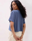 Vintage Indigo Relaxed Crop Tee