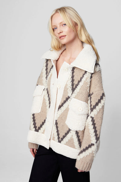 In The Cards Sherpa Button Jacket