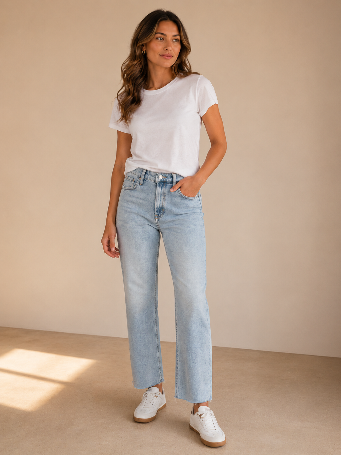 Light Denim Ultra Wide Jean