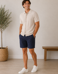 Oat Heather Ashe SS Shirt Sweater