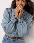 Antique Indigo Alanna Button Up