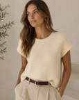 Cream Celia Top